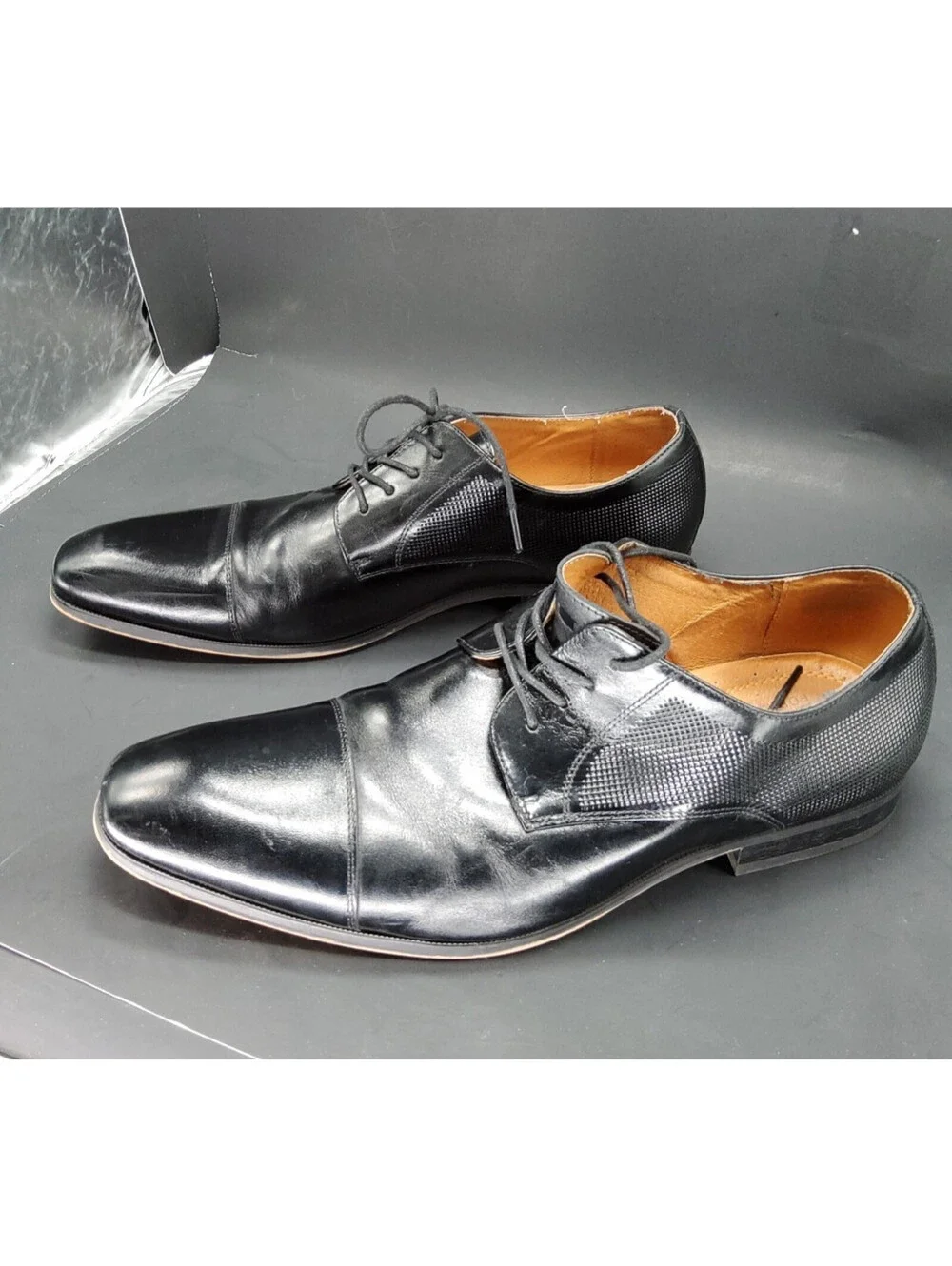 Florsheim Shoes Calipa Cap Toe Oxfords Men's Sz 11.5 Medium (D) Black